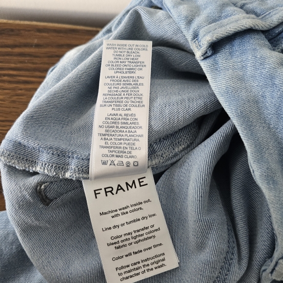 Frame Le Crop Mini Boot Carnation Size 31 - Picture 8 of 11